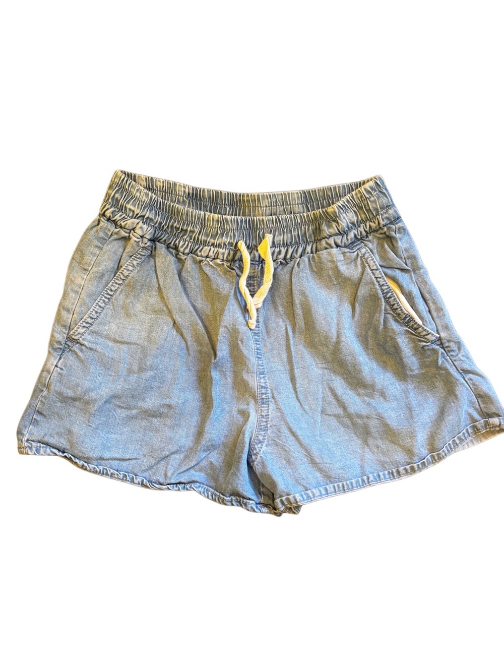 Zara Denim Elastic Drawstring Kids Shorts